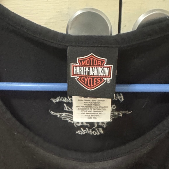 Harley-Davidson Women's Black Graphic Tank Top - Picture 2 of 3
